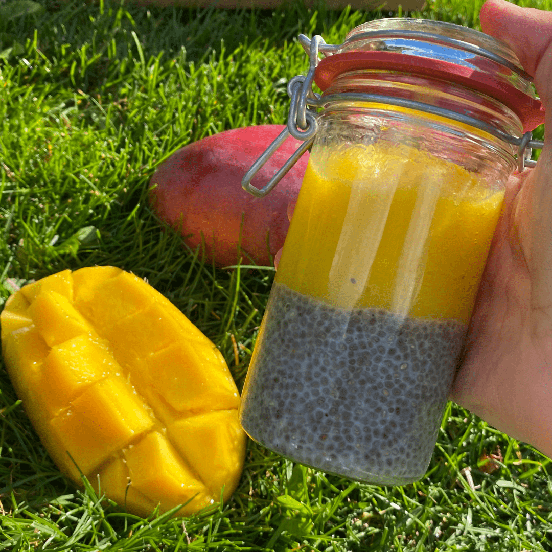 Chiagrød med mango