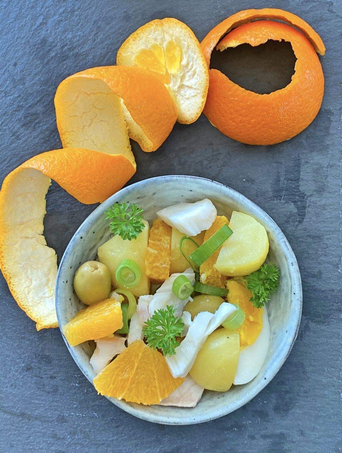 Tapas -  Spansk kartoffelsalat med appelsin