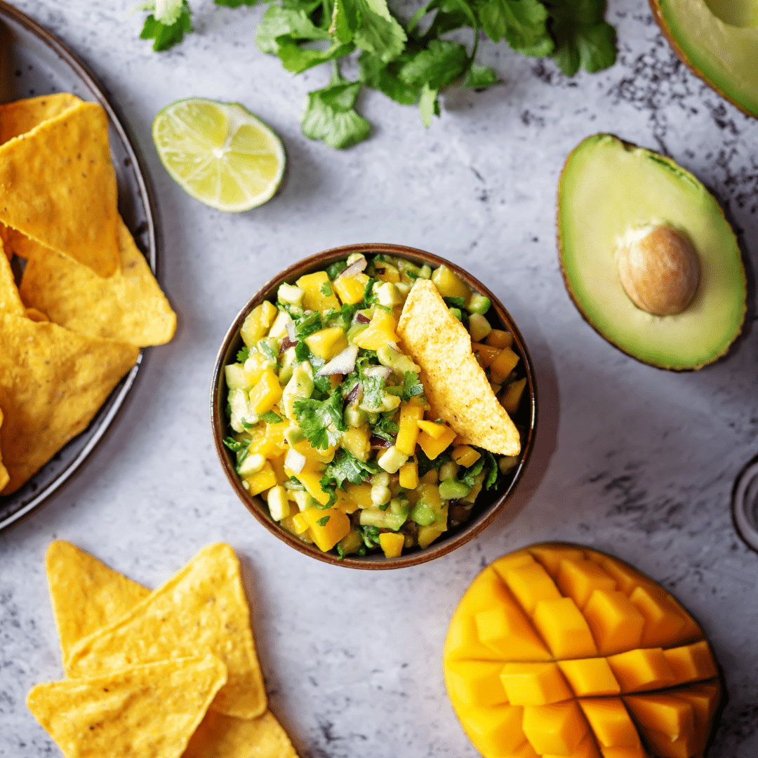 Mango guacamole