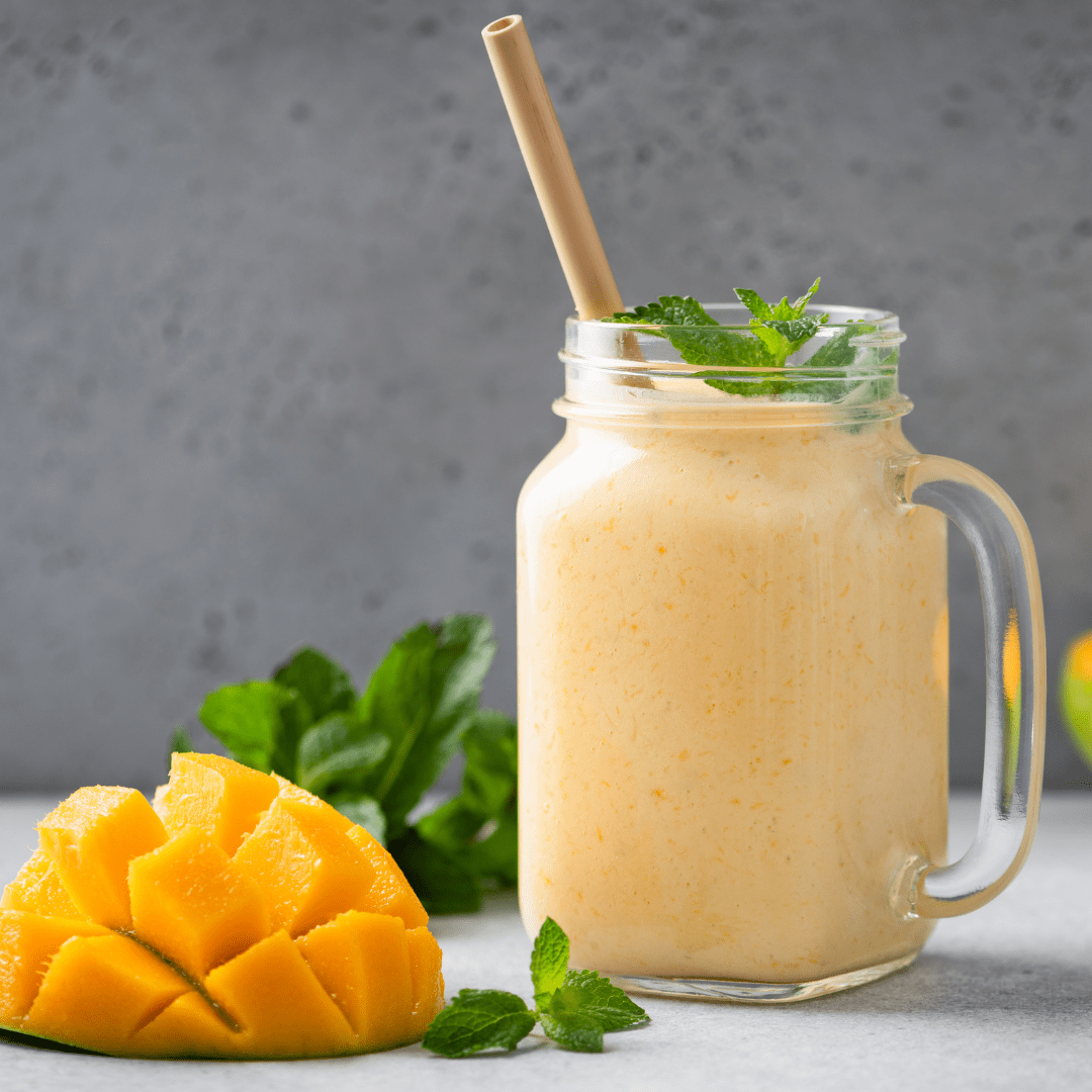 Mangosmoothie med ingefær og gurkemeje