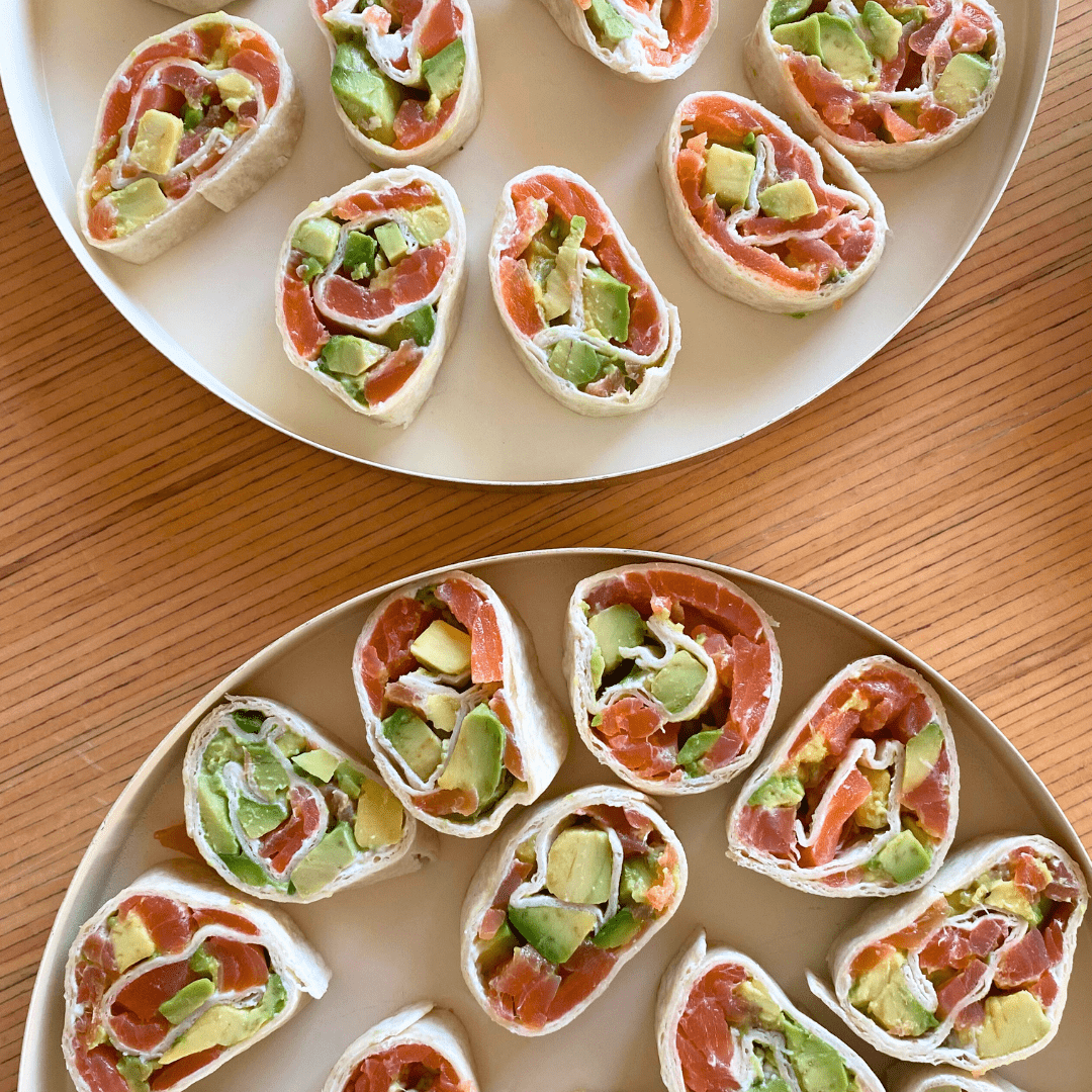 Avocadoruller med laks