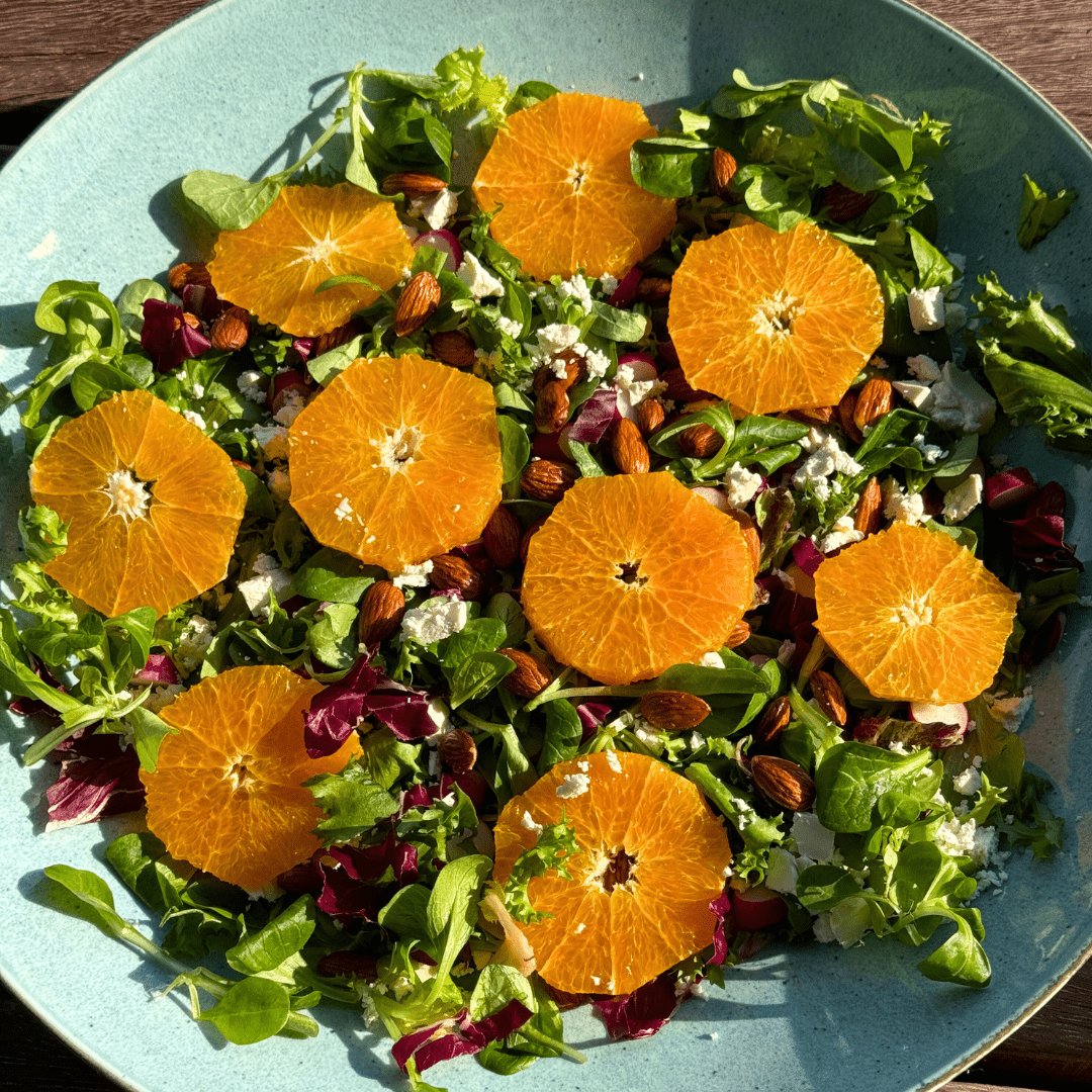 Salat med appelsin og feta