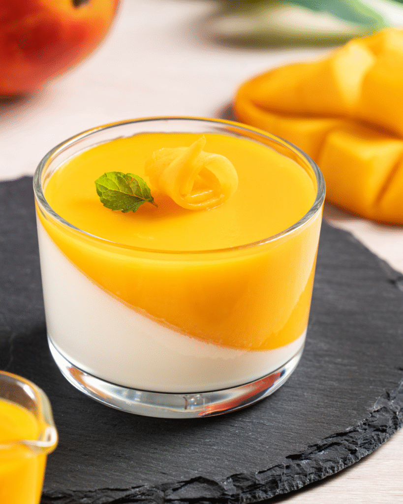 Panna cotta med mango