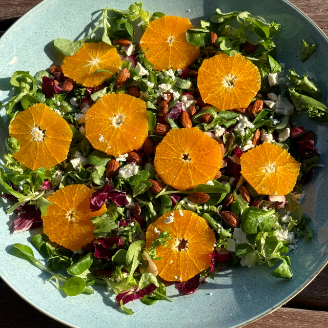 oranges in a salad