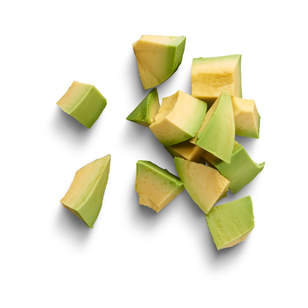Avocado skåret i tern