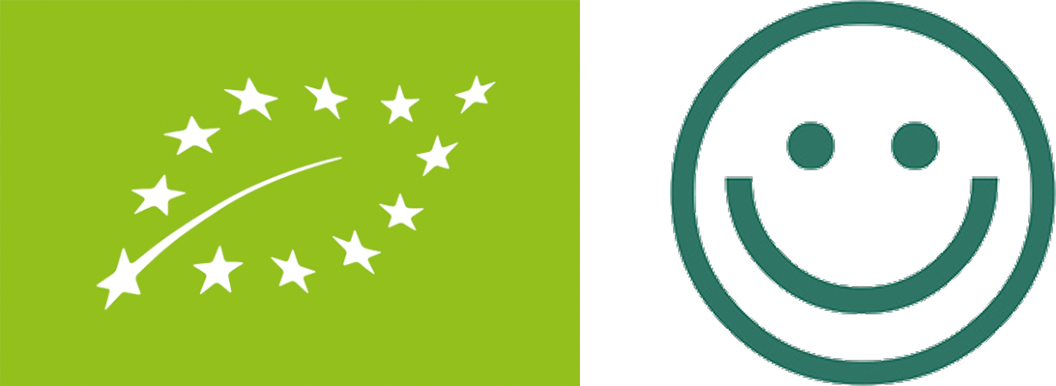 Økologi flag og fødevarestyrelsens Smiley