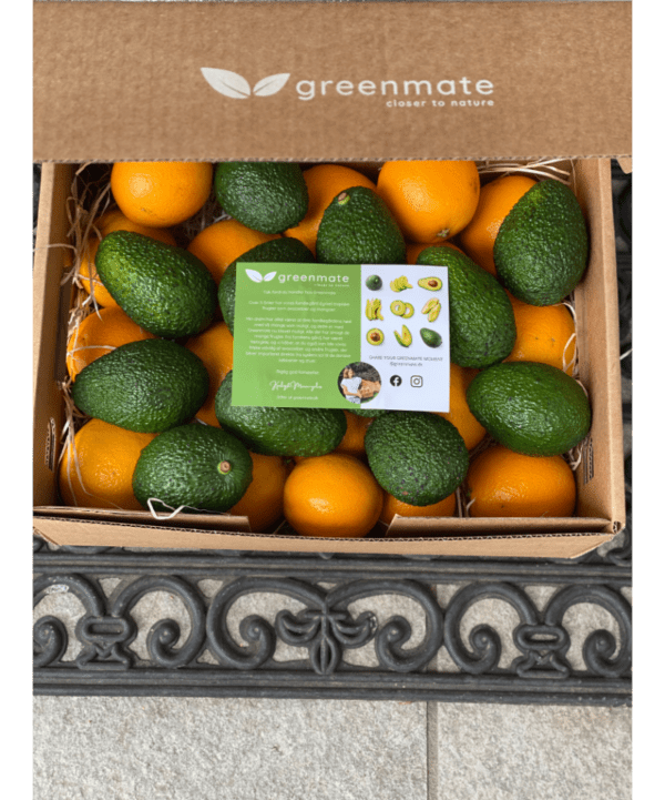 Kombi-kasse med avocado og appelsiner