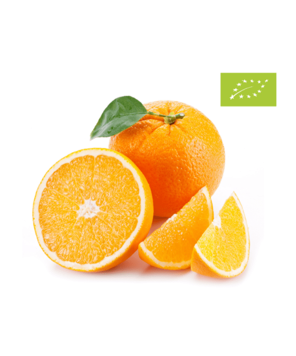 Appelsin med blade